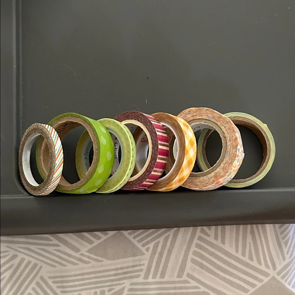 Colorful Patterned Washi Tape Set